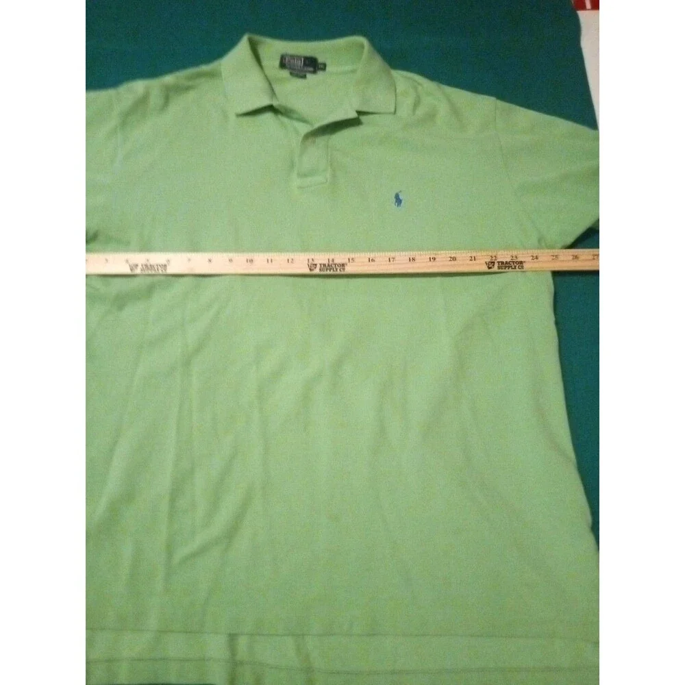 Polo Ralph Lauren Men's 2XL Classic Green 100% Cotton Short Sleeve Polo Shirt